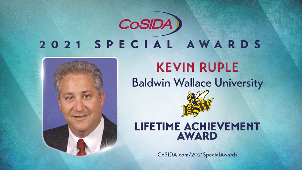 2021 Special Awards Salute: Kevin Ruple (Baldwin Wallace, retired), Lifetime Achievement Award